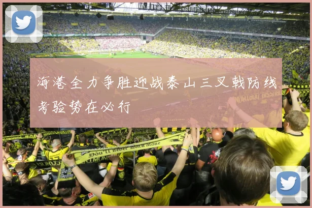 海港全力争胜迎战泰山三叉戟防线考验势在必行